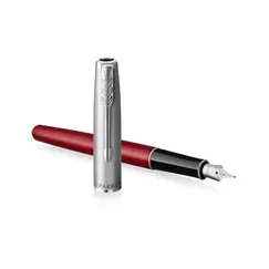 PARKER Sonnet Essential Fountain Pen Metal and Red Lacquer Palladium Trim