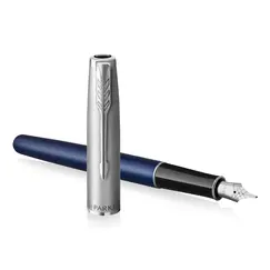PARKER Sonnet Essential Fountain Pen Metal and Blue Lacquer Palladium Trim