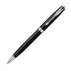PARKER Sonnet Medium Ballpoint Pen Black Lacquer Chrome Trim