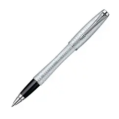 PARKER Urban Premium Fine Rollerball Pen Silver Black Ink