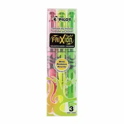 بايلوت قلم فريكشن هايلايتر قابل للمسح (3 حبة/طقم)