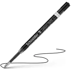 شنايدر جليون غيار قلم حبر جل 0.7mm أسود (10 حبة/علبة)