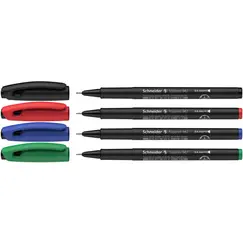 SCHNEIDER Topliner 967 Fineliner Pen  0.4mm 4 Colors (10 pcs/box)