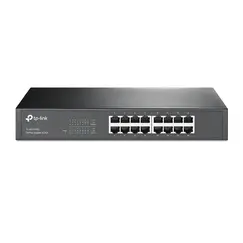 محول TP-Link بـ 16 منفذ جيجابت مع هيكل فولاذي للتركيب في الرف (TL-SG1016D)