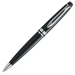 WATERMAN Expert Ballpoint Pen Black Chrome Trim