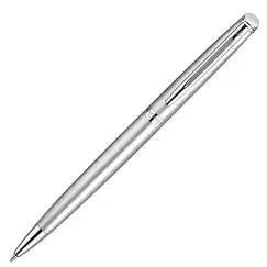 WATERMAN Hemisphere Essential Ballpoint Pen Matte Stainless Steel Chrome Trim