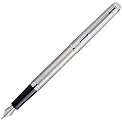 WATERMAN Hemisphere Essential Fountain Pen Matte Stainless Steel Chrome Trim