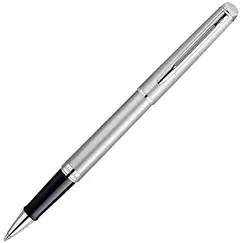 WATERMAN Hemisphere Essential Rollerball Pen Matte Stainless Steel Chrome Trim