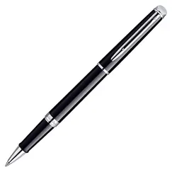 WATERMAN Hemisphere Rollerball Pen Black Chrome Trim