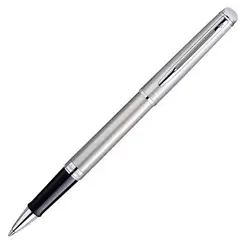 WATERMAN Hemisphere Rollerball Pen Stainless Steel Chrome Trim