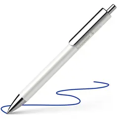 شنايدر بيرليا قلم بولبوينت سن متوسط أبيض (5 حبة/علبة)