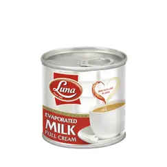 Milk Luna Evaporated Full Fat (96pcs X 170 g)