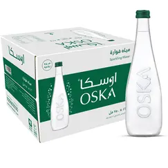 مياه اوسكا فوارة 750 مل زجاج (1 كرتون × 12 عبوة)
