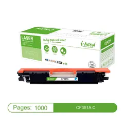 اي-ايكون حبر ليزر ازرق سماوي متوافق مع (CF351A|130A / CE311A|126A / Canon 129/329/729)