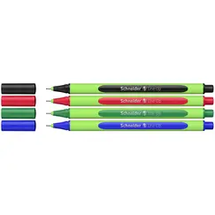 SCHNEIDER Line-Up Fineliner Pen 0.4mm  4 Colors (20 pcs/box)
