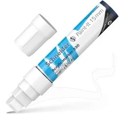شنايدر بينت-إت 330 اكريلك ماركر 15mm أبيض  (5 حبة/علبة)