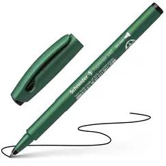 SCHNEIDER Topwriter 147 Fibre Pen 0.6mm Black (10 pcs/box)