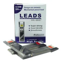 Pencil ,HX-9887, Lead Refill, 0.5 mm, HB, 12 PC/Pack