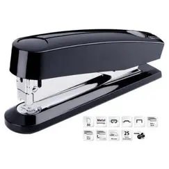 Stapler, NOVUS B7A, Black, 30 Sheets, Office Stapler