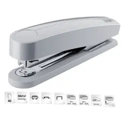 دباسة NOVUS B5، رمادية، سعة 40 ورقة، دباسة مكتبية