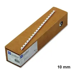 مشط حلزوني للملازم 10 مم بلاستيك ابيض