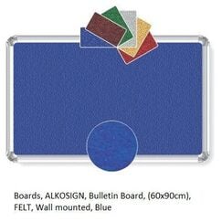 Blue Felt Wall-Mounted Bulletin Board (60x90cm): Stay Organized in Style