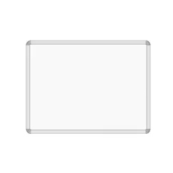 لوحات، سبورة بيضاء مغناطيسية (60×90 سم)، تثبت على الجدار