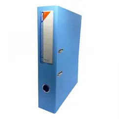 Box File, MINTRA, Lever Arch File, 2-Ring Binder, Plastic, 70mm, A4, Light Blue