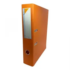 MINTRA Orange Plastic 2-Ring Binder, 70mm, A4 Size - Box Files & Labels