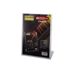 ادوات تنظيم المكتب، كيجا، حامل عرض صورة طولي 471، A4، بلاستيك، شفاف