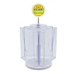 ادوات تنظيم المكتب، كيجا، حامل المنشورات او المطبوعات دوار 287، 3 فتحة، A4، بلاستيك، شفاف