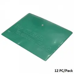 Documents Covers, My Clear Bag, Documents Bags, A4, Green, 12 PC/Pack