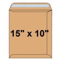 Envelope, SIMBA, Brown Envelope Pocket, 120 GSM, 15" x 10" (381 X 254 mm), 25 PC/Pack