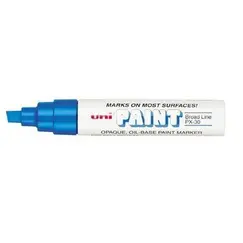 Paint Marker, Uni-Ball, PX-30, Chisel Tip, 4.0 - 8.5mm, Blue