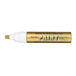 Paint Marker, Uni-Ball, PX-30, Chisel Tip, 4.0 - 8.5mm, Gold