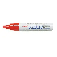 Paint Marker, Uni-Ball, PX-30, Chisel Tip, 4.0 - 8.5mm, Red