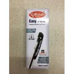 Pen, KRISH, Ball Pen,  0.7mm, Black, 10 PC/Pack