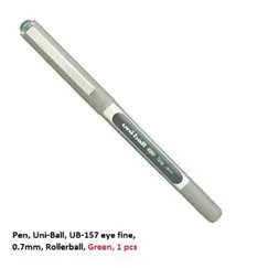 قلم، يوني-بول، UB-157 اي فاين، 0.7مم، رولربول، اخضر، 1 حبة