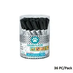 Permanent Marker, SIMBLION, Laundry or CD Pen 600L, Round Nip, Black, 36 PC/Pack