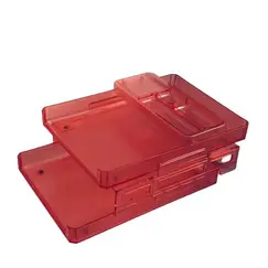 ادوات تنظيم المكتب ،مترو،حاوية مستندات ،2 رفوف، وردي