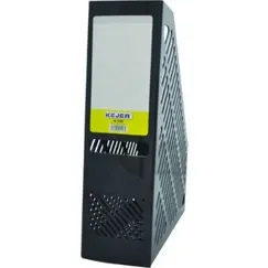 ادوات تنظيم التخزين، كيجا، رفوف لمجلات والاوراق ، قسم واحد، بلاستيك، اسود