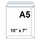 Envelope, SIMBA, White Envelope Pocket, 120 GSM, A5, 10" x 7" (250 X 176 mm), 25 PC/Pack Envelope, SIMBA, White Envelope Pocket, 120 GSM, A5, 10" x 7" (250 X 176 mm), 25 PC/Pack