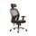 Chair, Mesh High Back & Fabric Chair with Headrest, Swivel, Black