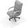 Chair Mat with Lip for Hard Floors FLOORTEX PVC Clear 115cm x 134cm