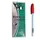 Pen, SIMBA, Ballpoint, Triangle Shape, 1 mm, Red, 10 PC/Pack