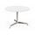 Round Table Adjustable Height White 110cm.
