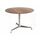 Round Table Adjustable Height Brown 110cm.