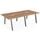 Conference Table - Brown Top Metal Legs Grey 240cm