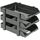 Flexible Stackers 3 Tier Tray  Black Color