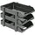 Flexible Stackers 3 Tier Tray  Black Color